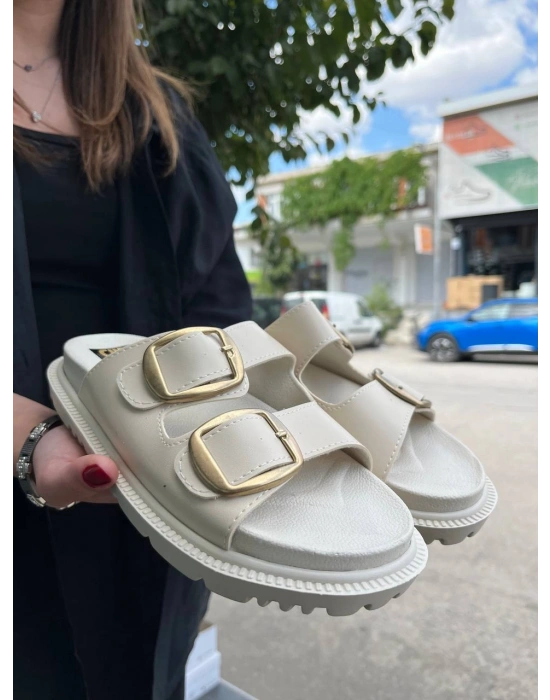 KBTX-1 Kuback Bej Günlük Kadın Terlik