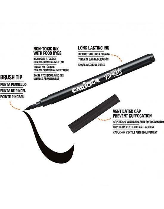 Keçeli Boya Süper Brush Fırça Uçlu 10lu 42937