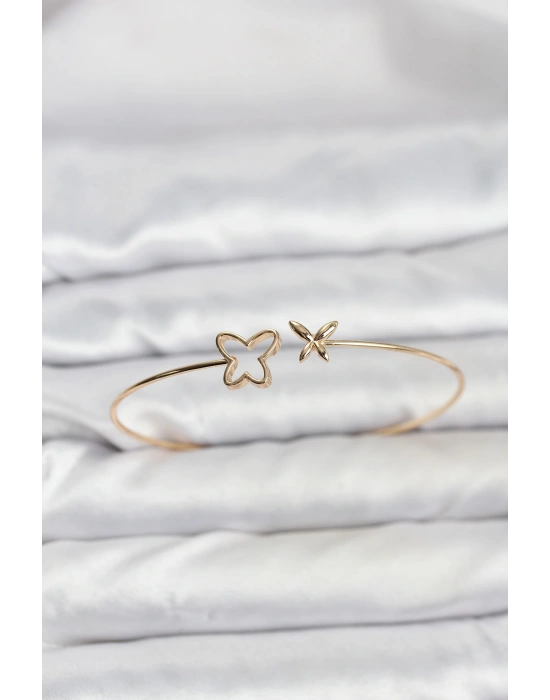 Kelebek Model Gold Renk Bileklik