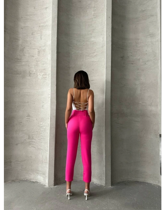 Kemerli havuç pantolon