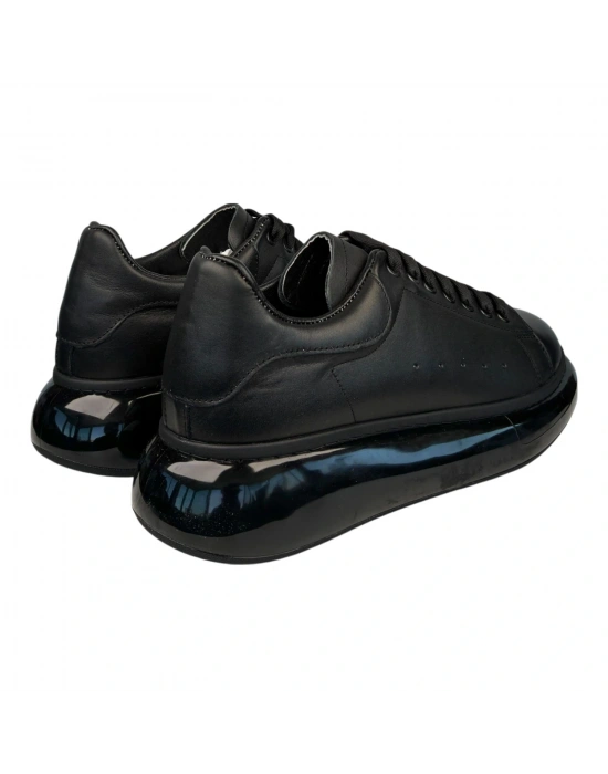 Kişiselleştirilebilir Kalın Ortopedik Tabanlı Mcquen Sneaker Spor Ayakkabı - Siyah