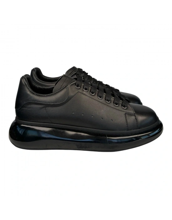 Kişiselleştirilebilir Kalın Ortopedik Tabanlı Mcquen Sneaker Spor Ayakkabı - Siyah