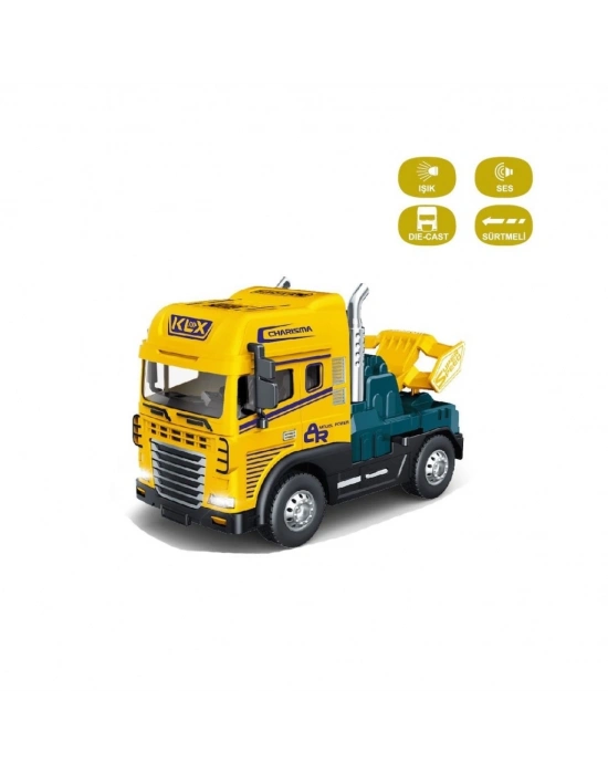 KLX600-345 Sürtmeli Işıklı Müzikli 1:24 Çekici (Tır Kafası)