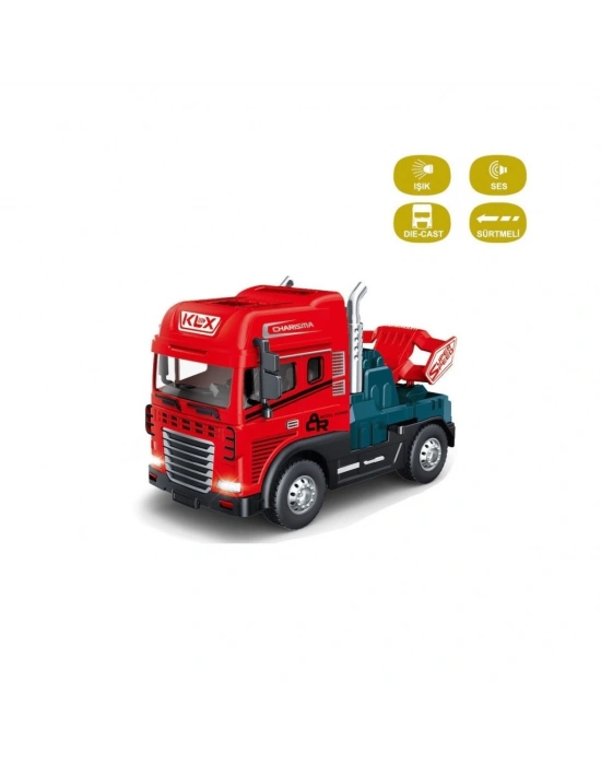 KLX600-345 Sürtmeli Işıklı Müzikli 1:24 Çekici (Tır Kafası)