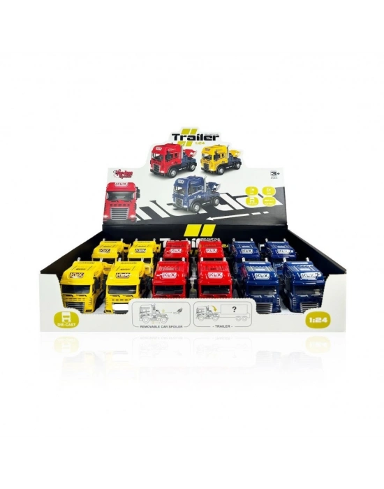 KLX600-345 Sürtmeli Işıklı Müzikli 1:24 Çekici (Tır Kafası)
