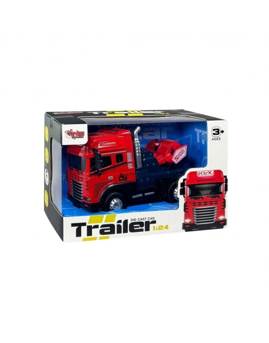KLX800-247 Sürtmeli Işıklı Müzikli 1:24 Çekici (Tır Kafası)