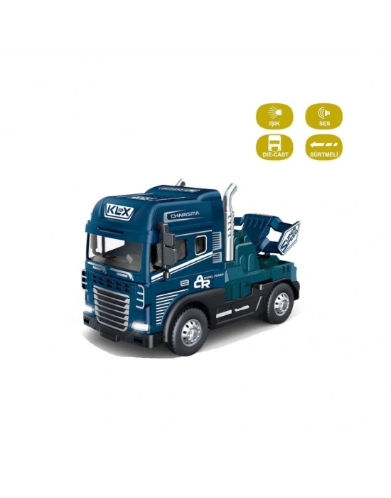 KLX800-247 Sürtmeli Işıklı Müzikli 1:24 Çekici (Tır Kafası)