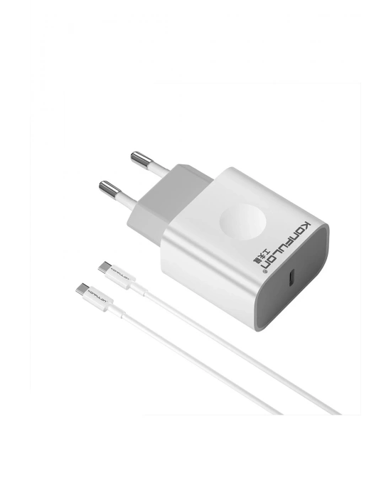 Konfulon C69D 20W + 1M 18W DC15 Type-C to Type-C Kablolu PD Şarj Cihazı