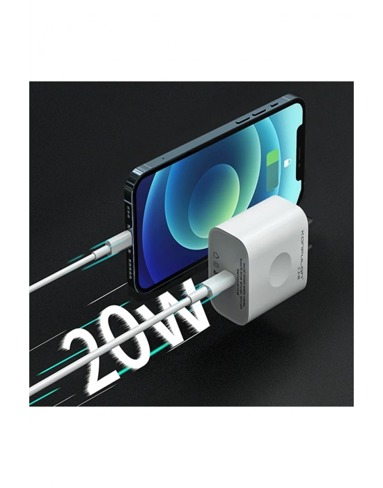 Konfulon C69D 20W + 1M 18W DC15 Type-C to Type-C Kablolu PD Şarj Cihazı