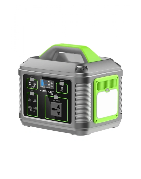 Konfulon CN05 Powerbank 600W 128.000 mAh Kamp Şarj 60W PD - Siyah