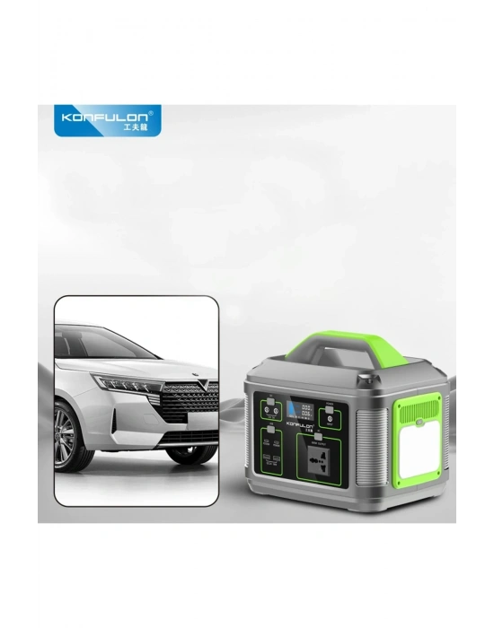 Konfulon CN05 Powerbank 600W 128.000 mAh Kamp Şarj 60W PD - Siyah