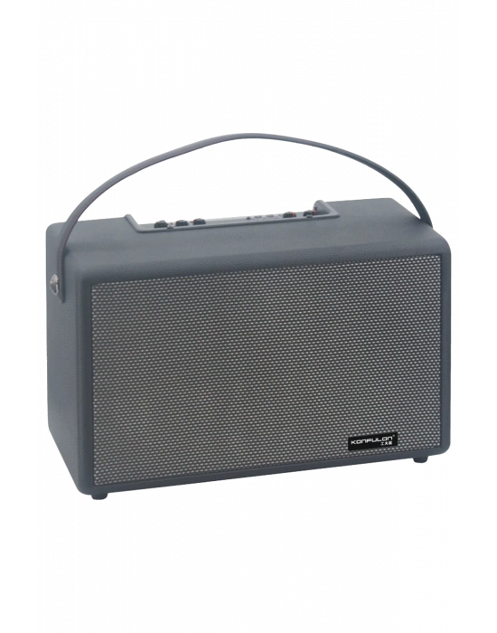 Konfulon F32 2x50W Sürücülü 2 Adet Mikrofonlu BT 5.2 Kablosuz Hoparlör - Siyah