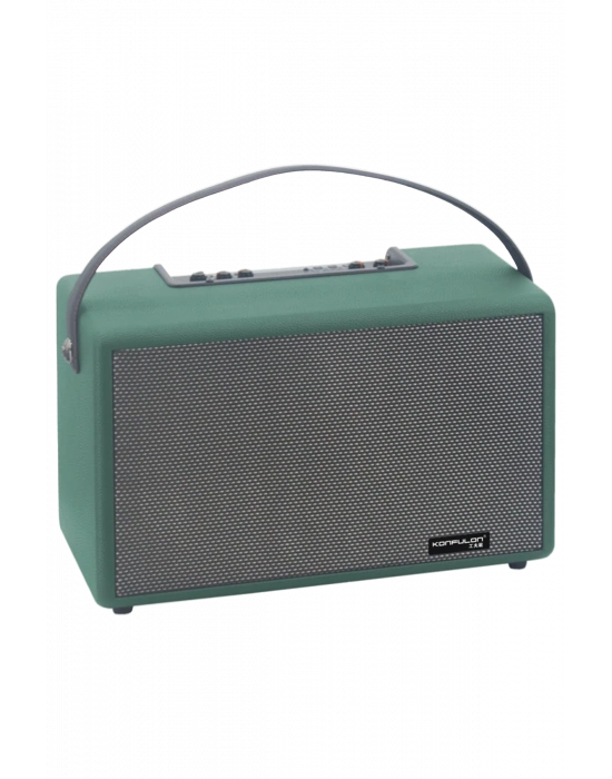 Konfulon F32 2x50W Sürücülü 2 Adet Mikrofonlu BT 5.2 Kablosuz Hoparlör - Yeşil