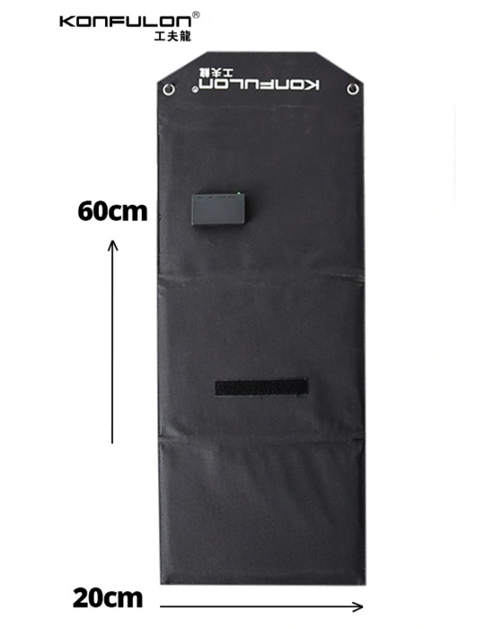 Konfulon SH-03 30W Hızlı Şarj Taşınabilir Güneş Enerji Paneli Şarj İstasyonu - Siyah