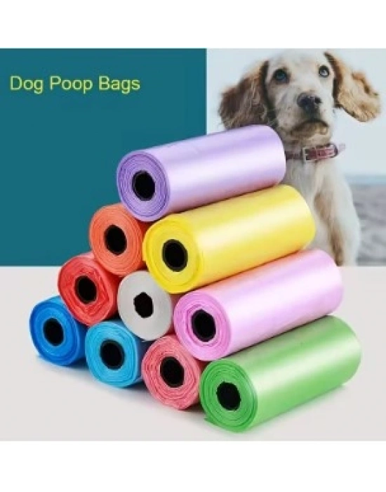 Köpek Dışkı Poşeti 4lü Düz Renk Set