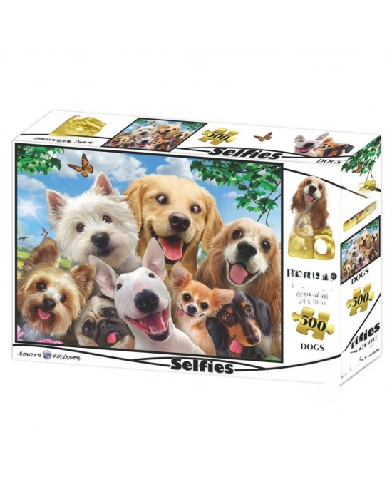 Köpek Selfie 500 Parça Yetişkin Puzzle