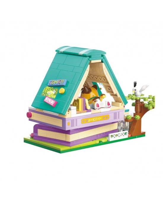KP28018 Keeppley Lovely Street Calico Cat Comic House Blok Seti -Vagonlife