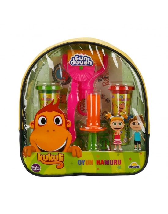 Kukuli Çantalı Oyun Hamuru Seti 80 gr.