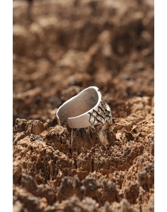 Kuru Kafa Desen Ayarlanabilir Yüzük