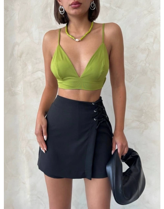 Kuş gözü şort etek s25819