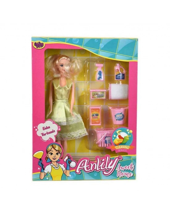 Kutuda Anlily Temizlik Setli Bebek 2442