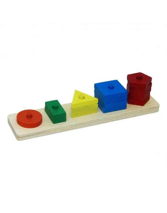 Kutulu Ahşap Geometrik Şekiller