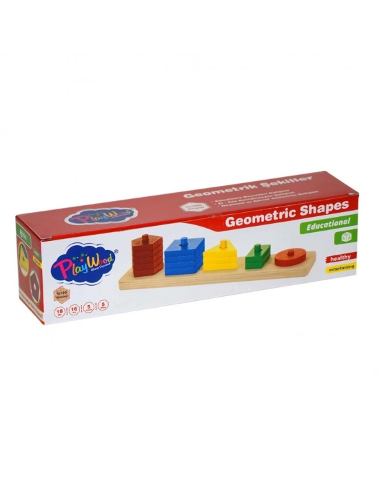 Kutulu Ahşap Geometrik Şekiller