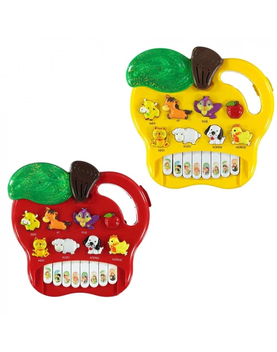 Kutulu Hayvanlı Pilli Elmalı Piano