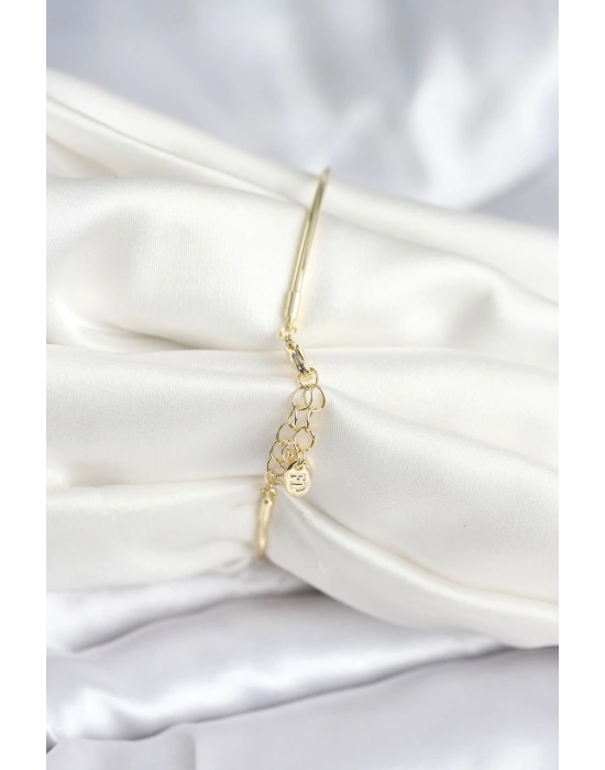 Kutup Yıldızı Figür Pirinç Gold Renk Kadın Bileklik