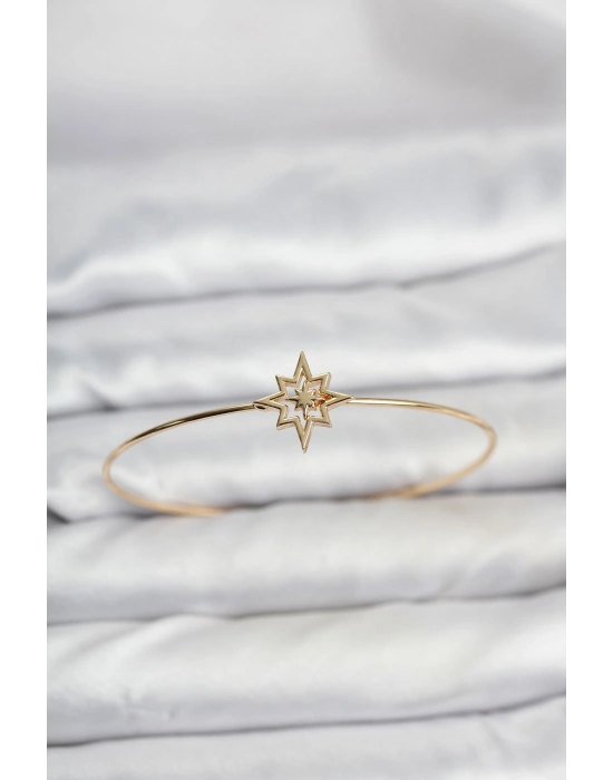 Kutup Yıldızı Model Gold Renk Bileklik