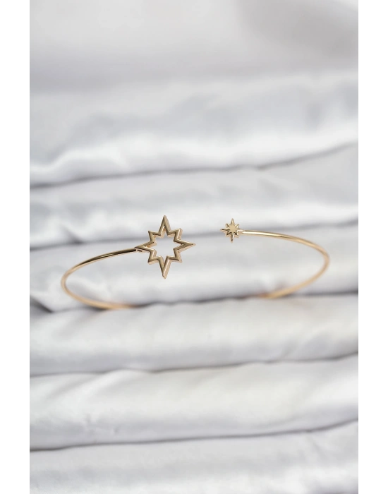 Kutup Yıldızı Model Gold Renk Bileklik