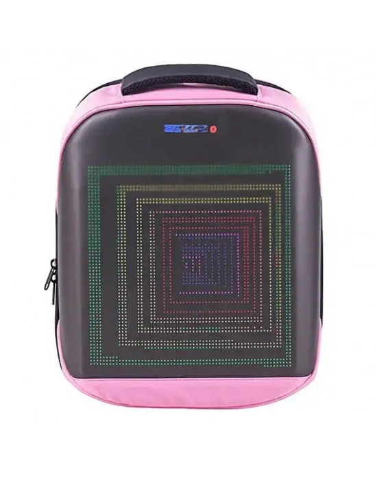 Led Ekranlı Sırt Çantası-Pembe