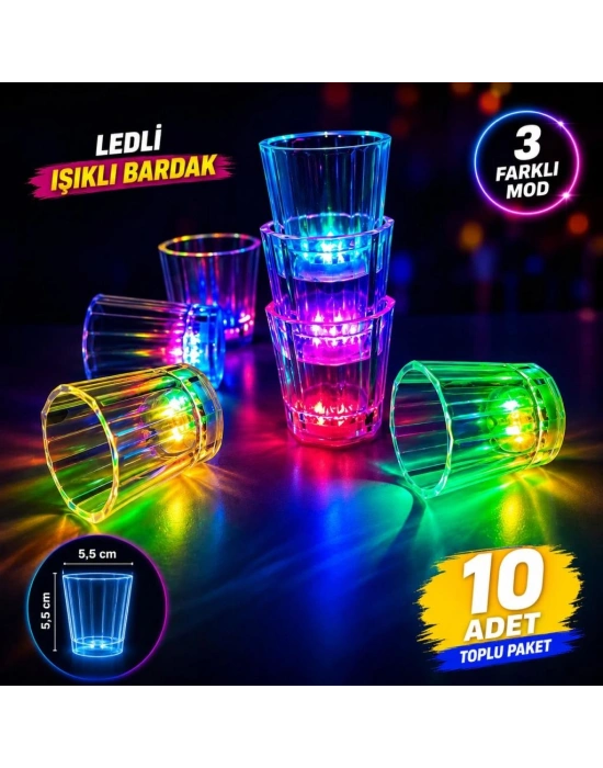 LED Işıklı Parti Bardağı Seti