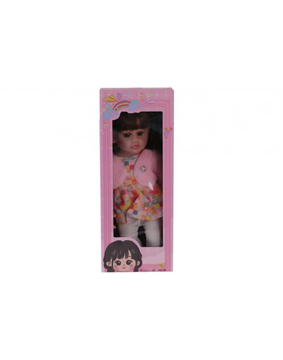 LMN232 55 CM MÜZİKLİ SİLİKONLU ET BEBEK