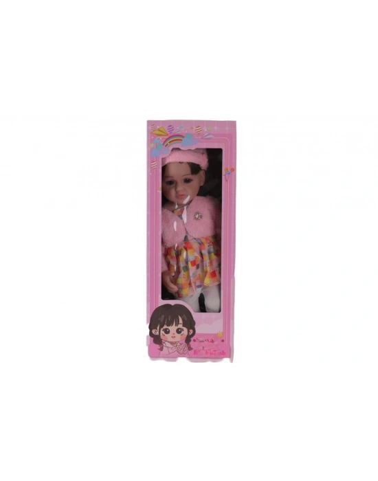 LMN232 55 CM MÜZİKLİ SİLİKONLU ET BEBEK