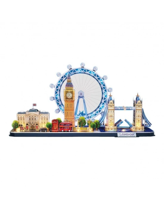 London City Line 3D Puzzle LED Işıklı