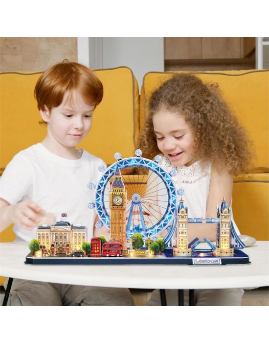 London City Line 3D Puzzle LED Işıklı