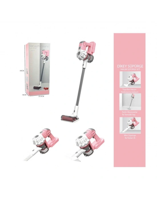 LS8807C -Dikey Elektrik Süpürgesi Pembe 3 in1  Kapalı Kutu