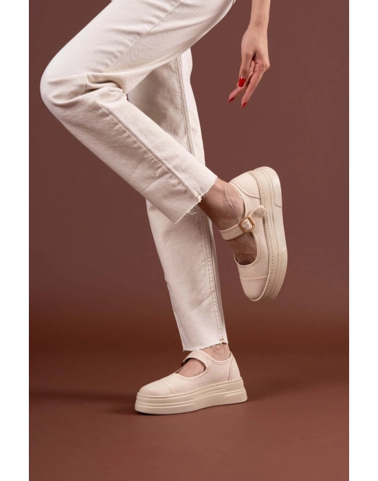 Lunni Bej Keten Spor Ayakkabı