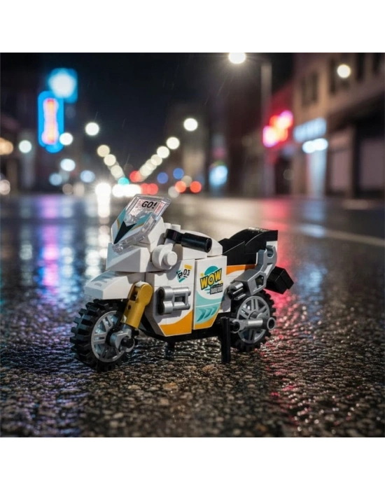 LZ-8624  MOTORSİKLET 120 PARÇA BLOCK OYUNCAK MİNİ POŞET