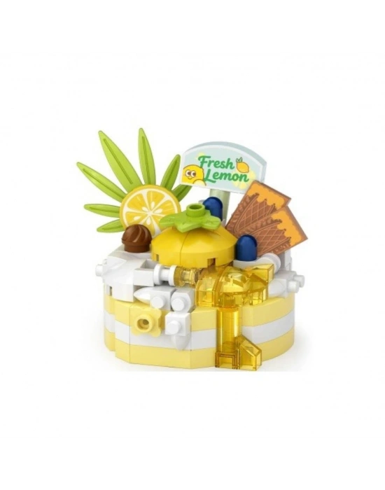 LZ-8643 LİMONLU PASTA 160 PARÇA BLOCK OYUNCAK-MİNİ POŞET