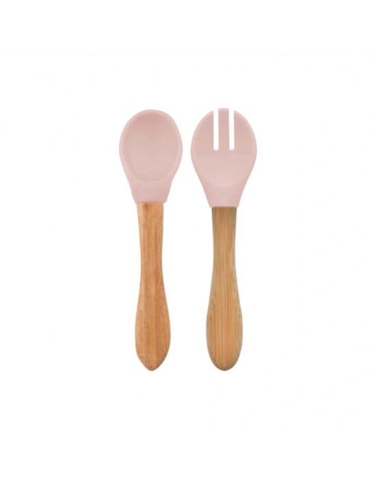 Mama Kaşığı ve Çatal Seti Pinky Pink