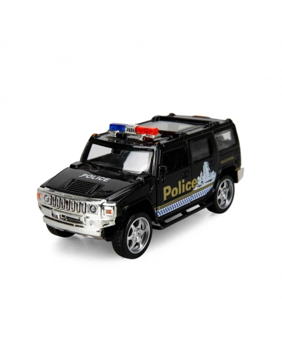 Maxx Wheels Işıklı Polis Jeep Model Arabalar 12 cm