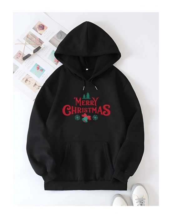 Merry Chrıstmas Sweatshirt & Hodie - Siyah