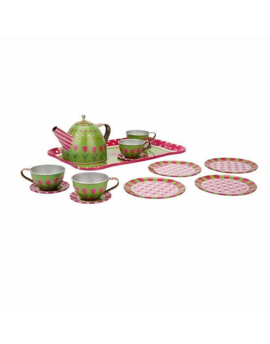 Metal Çay Takımı 15 Parça