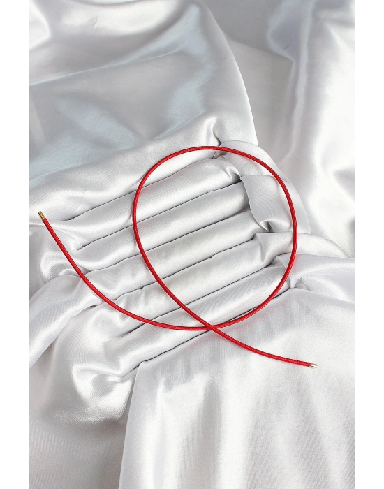 Mıknatıslı  Koyu Kırmızı Renk Sarmal Kadın Bileklik