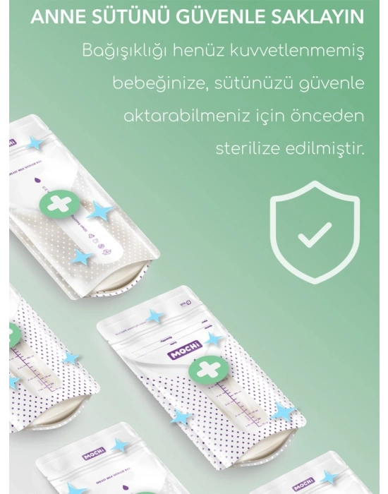 Mochi Anne Sütü Saklama Poşeti 120 Adet