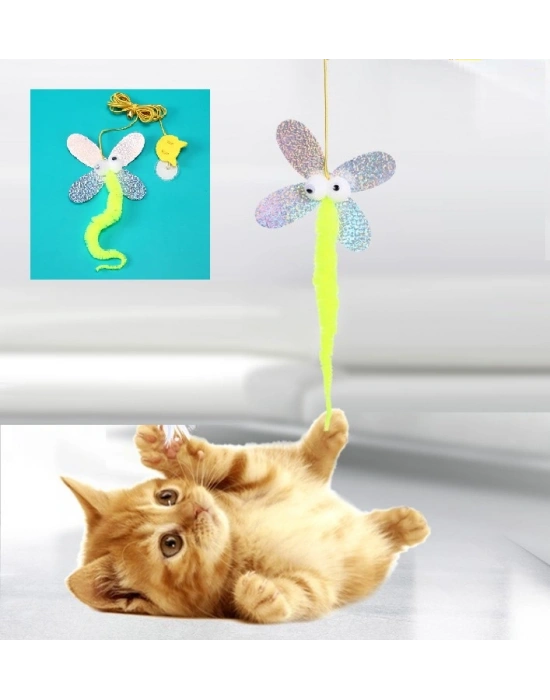 Model Elastik Kendinden Yapışkanlı Kedi Oyun Oltası