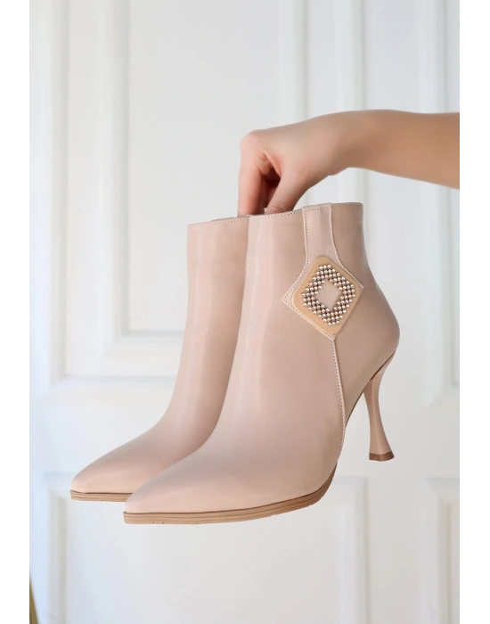 Moose Nude Cilt Topuklu Bot