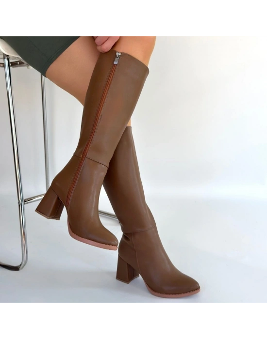 Morena Vizon Cilt BejTopuklu Çizme